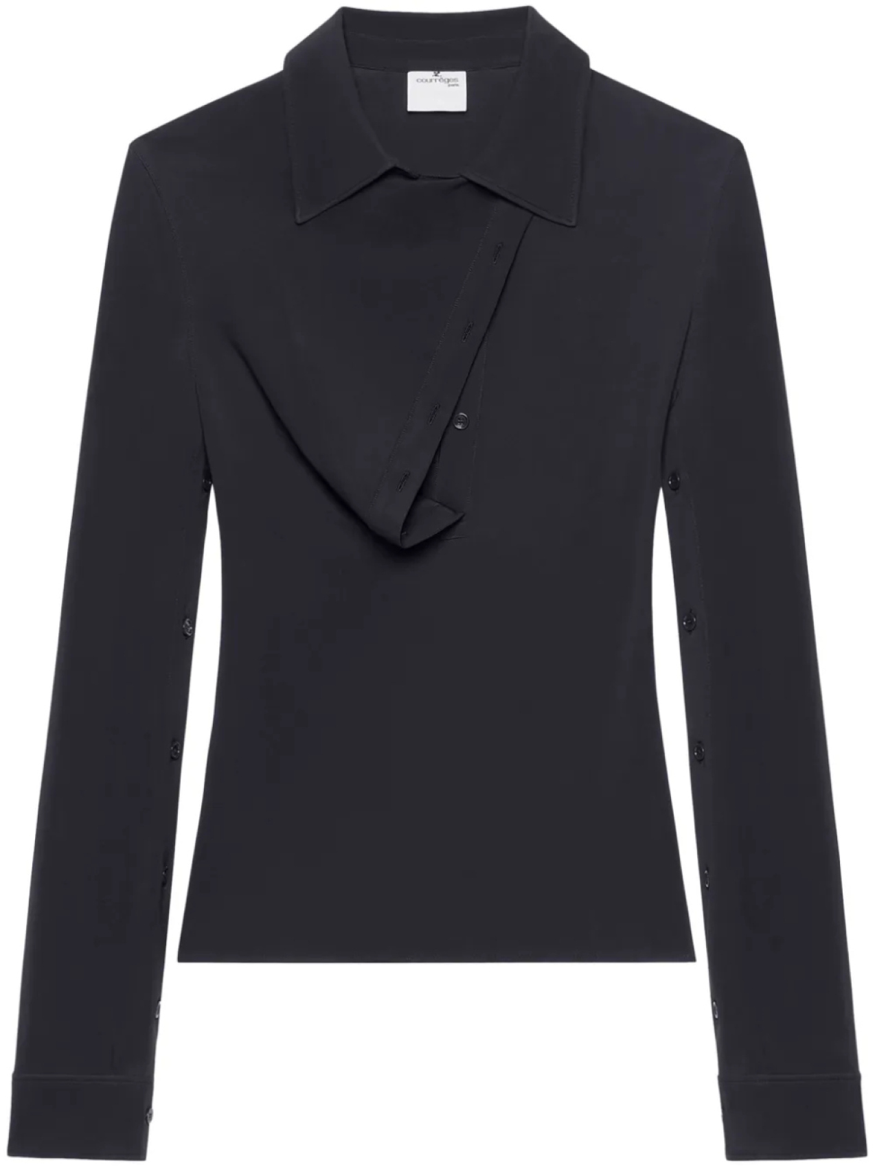 

Рубашка поло Courrèges Oblique, черный