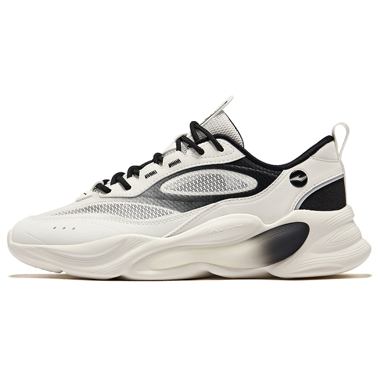 

Erke Cangsheng 2.0 износостойкие дышащие низкие повседневные туфли, увеличивающие рост, мужские, микрокристаллический белый/угольно-черный