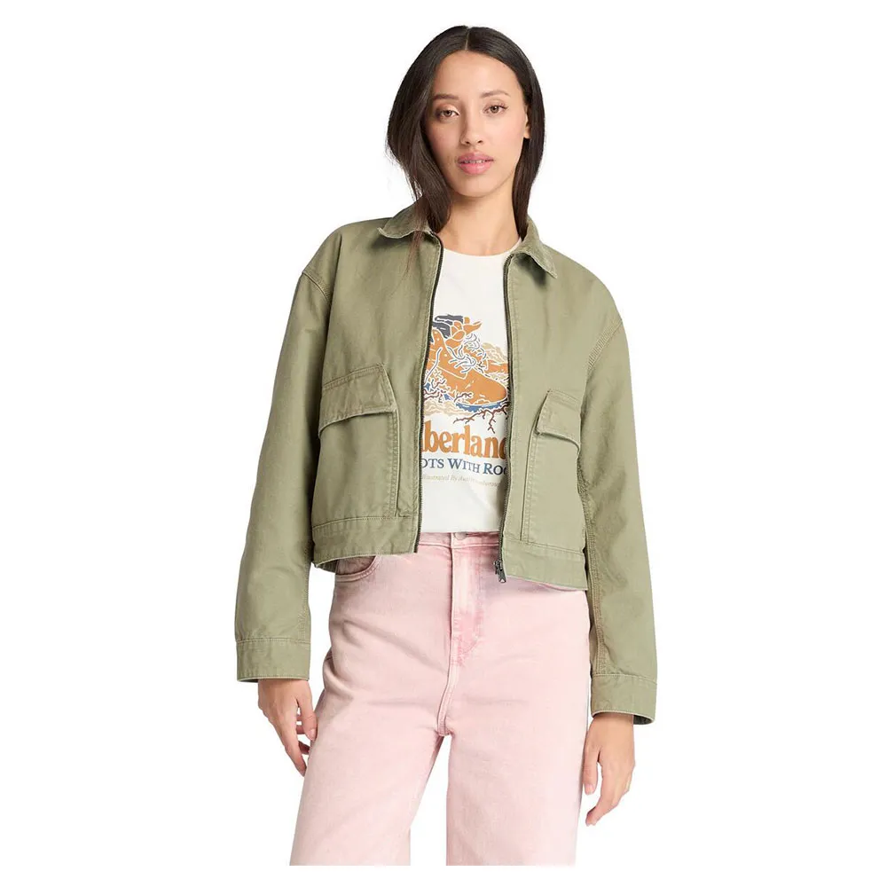 

Куртка Timberland Strafford Washed Canvas, зеленый