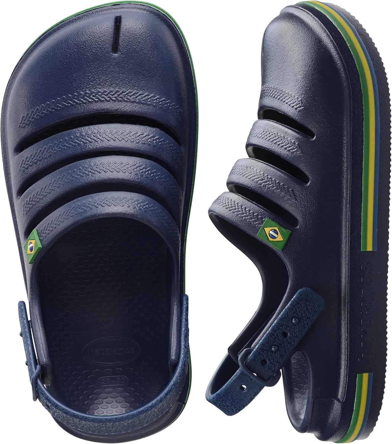 Детские сабо Havaianas Brazil, унисекс, синий — фото 4
