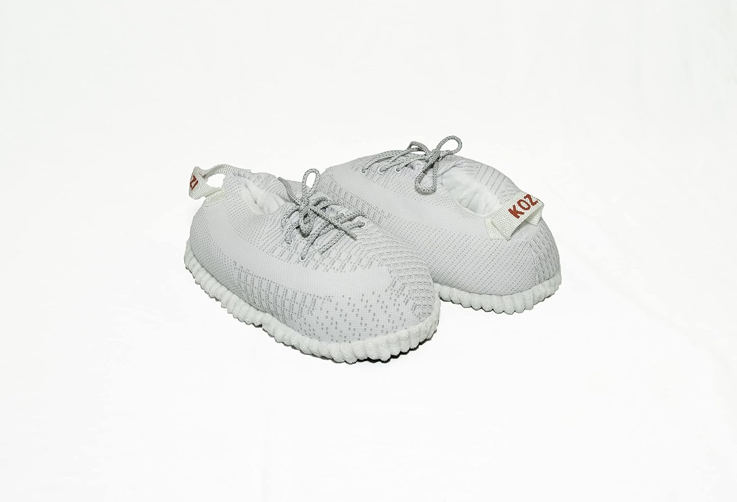 Домашние тапочки KZK KrazeKickz для взрослых - пушистые шлепанцы для женщин и мужчин - унисекс, белый — фото 4