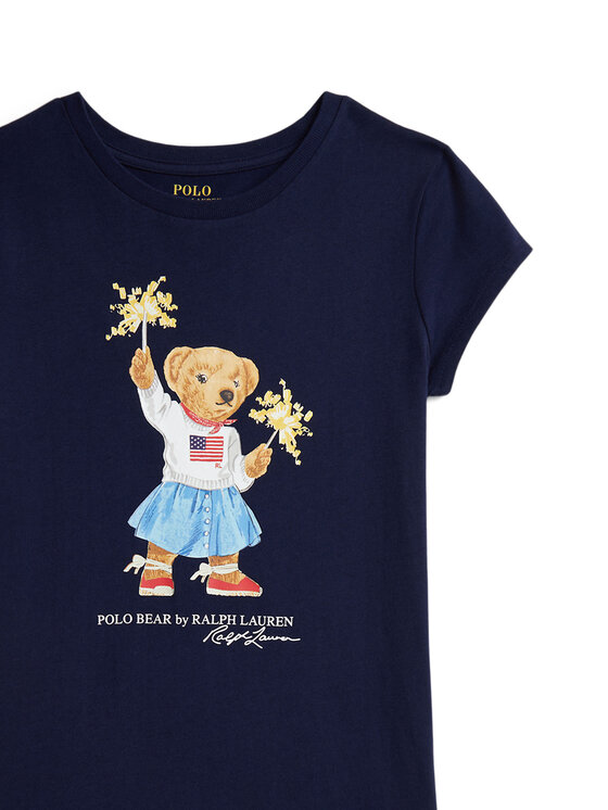 Платье на каждый день обычный крой 313982151001 Polo Ralph Lauren, синий — фото 4