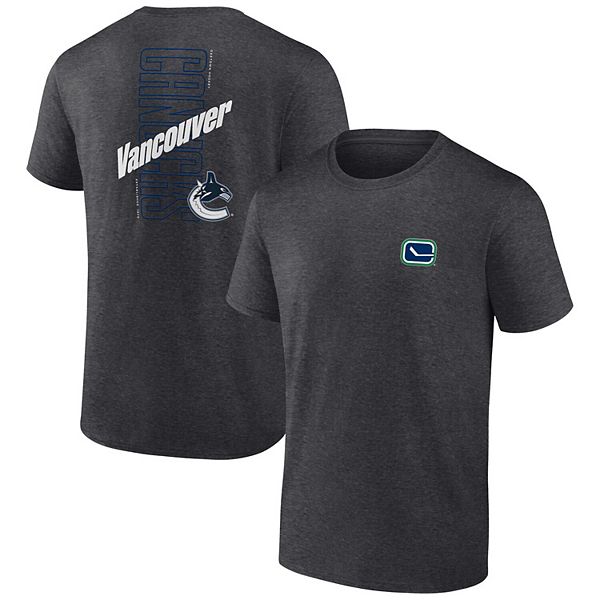 

Футболка fanatics vancouver canucks backbone heather charcoal Unbranded