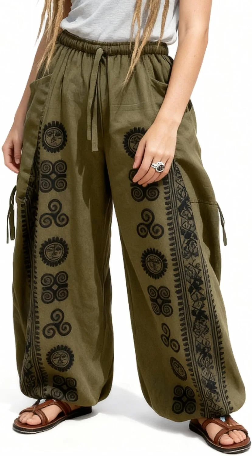 

Siamrose Yoga Harem Pants для мужчин и женщин, мешковатые, с регулируемой длиной и 2 карманами