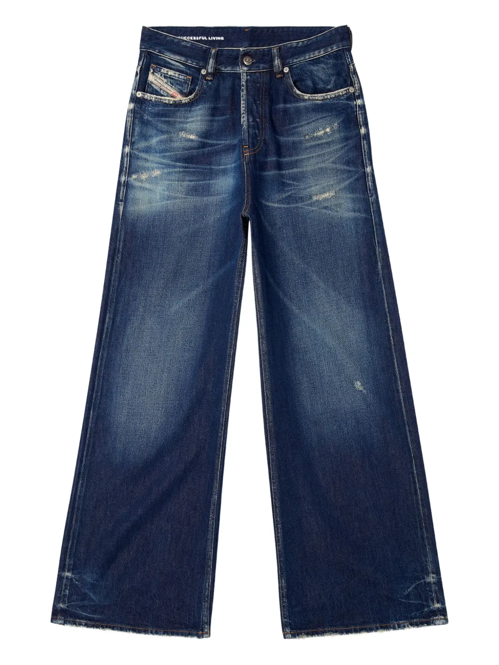 

Джинсы с эффектом потертости DIESEL, синий