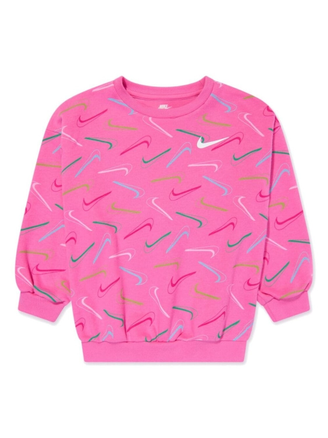 

Nike Kids толстовка с логотипом Swoosh, розовый