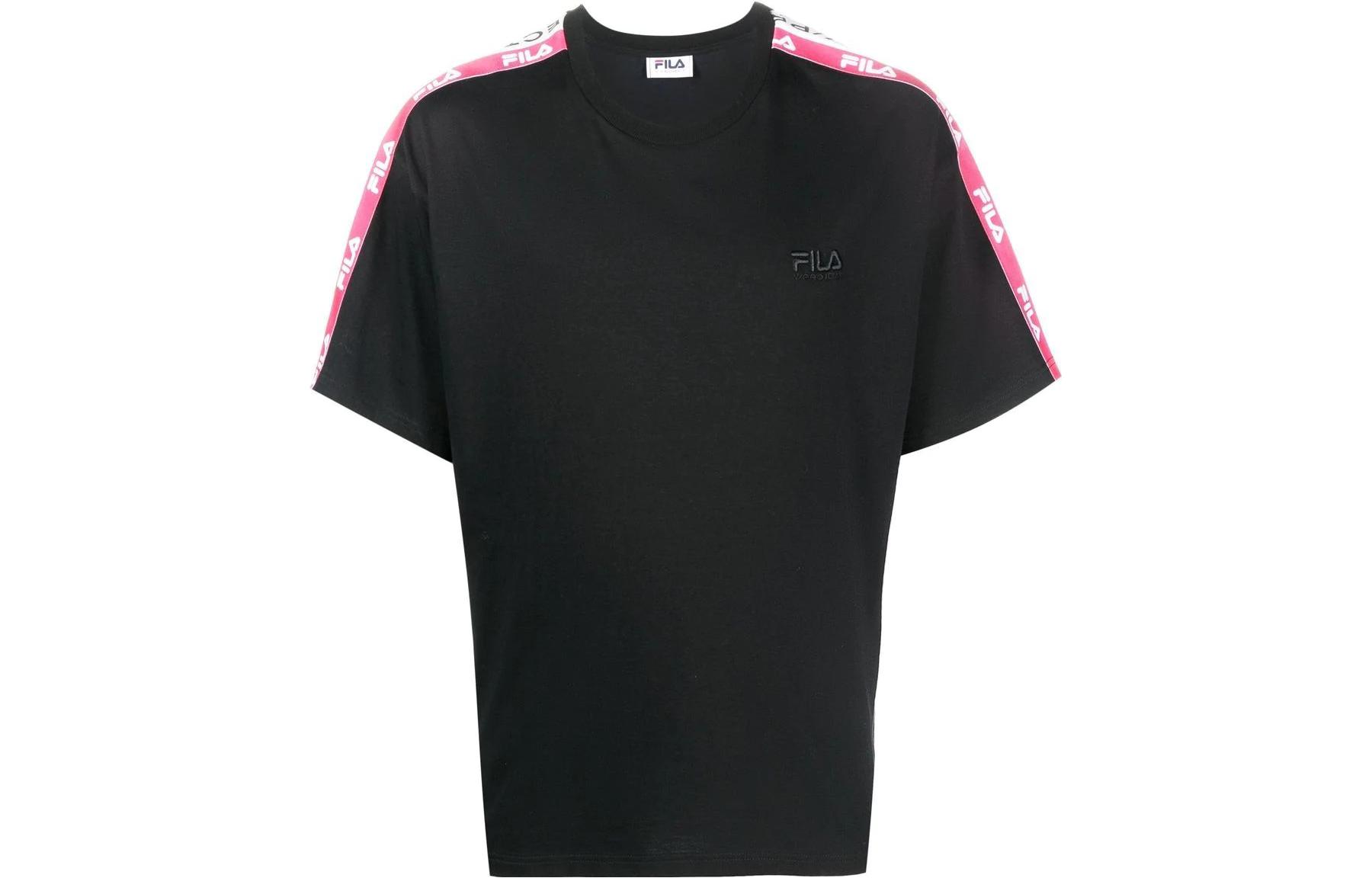 

Y/Project Футболки X FILA унисекс, черные, с круглым вырезом, Черный, Y/Project Футболки X FILA унисекс, черные, с круглым вырезом