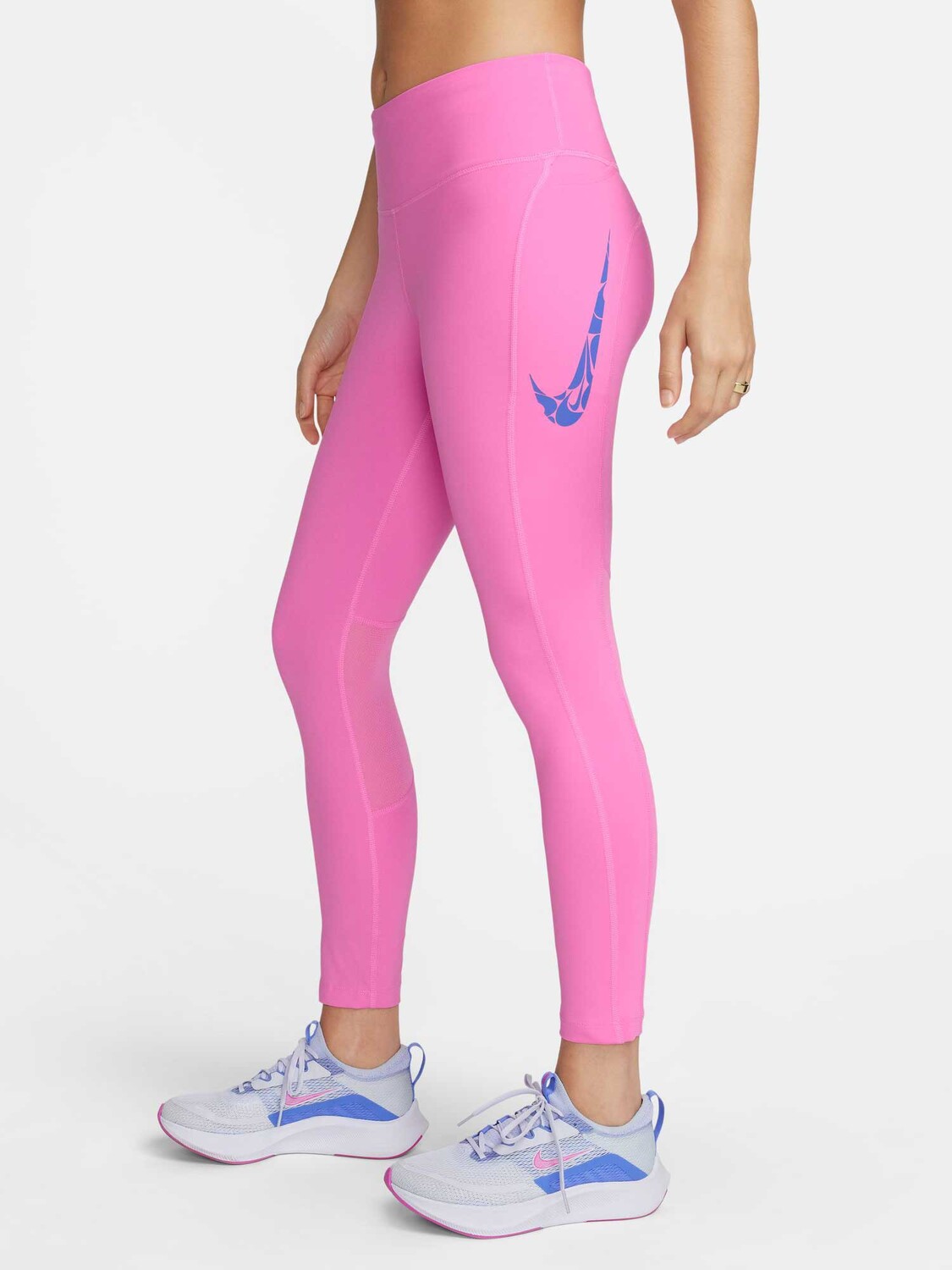 

Тайтсы Nike W NK FST SW HBR DF MR 7/8 TGT, розовый