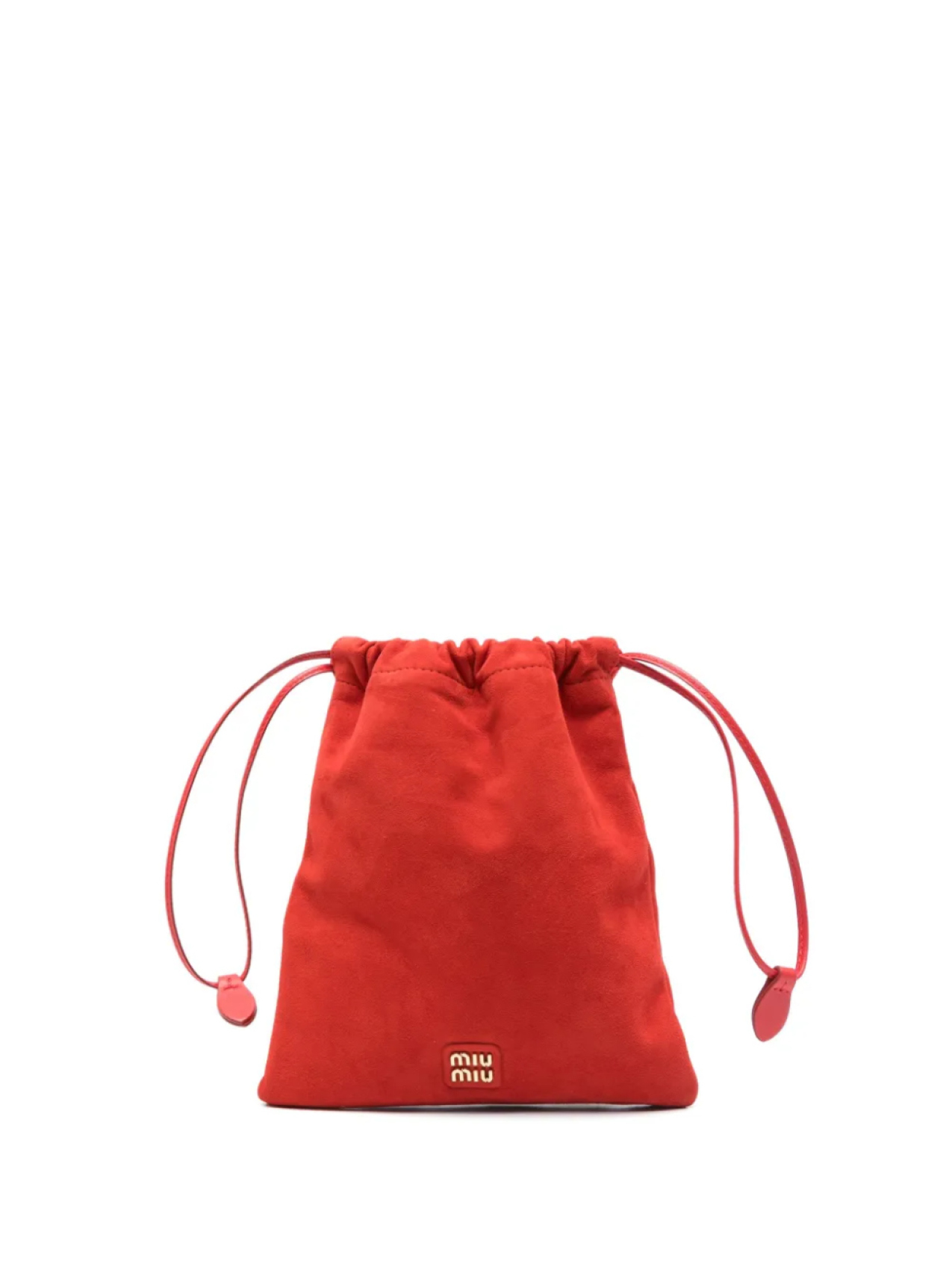 

Мини-сумка с логотипом Miu Miu, красный