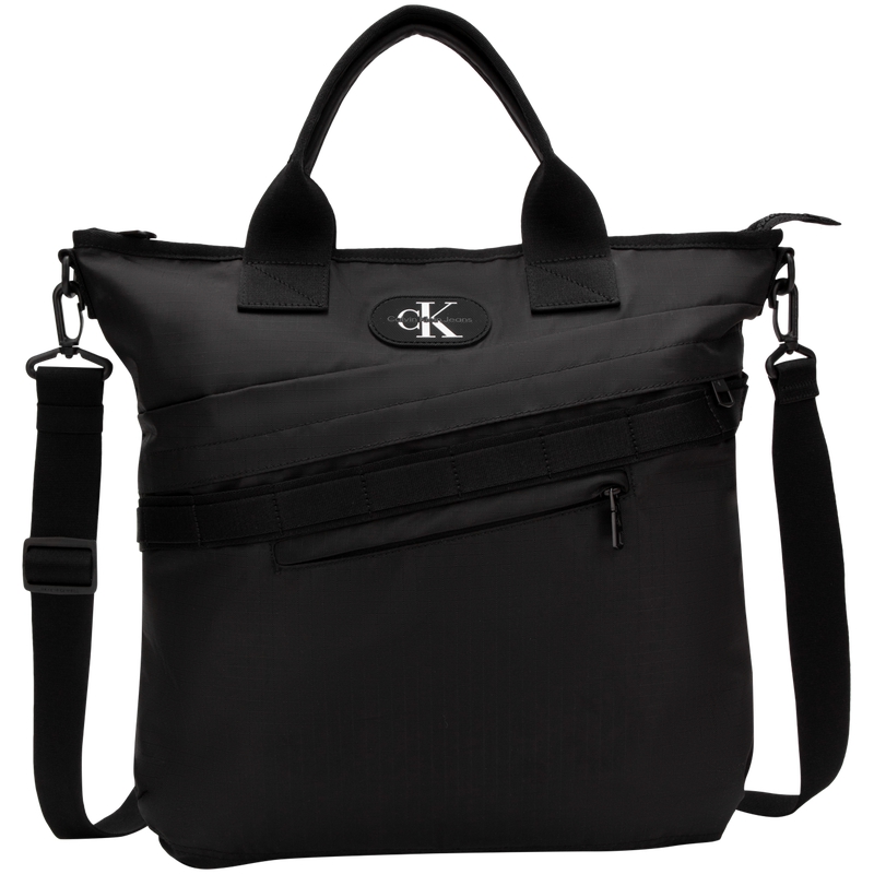 

Сумка CALVIN KLEIN из ткани, через плечо, мужская, цвет "Космический черный"