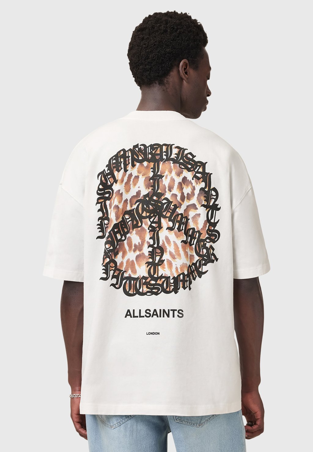 

Футболка с принтом AllSaints, белый