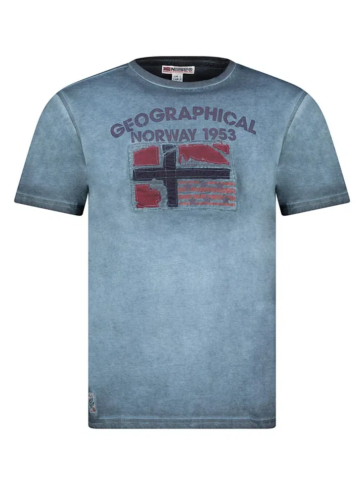 Футболка с градиентом Geographical Norway, синий
