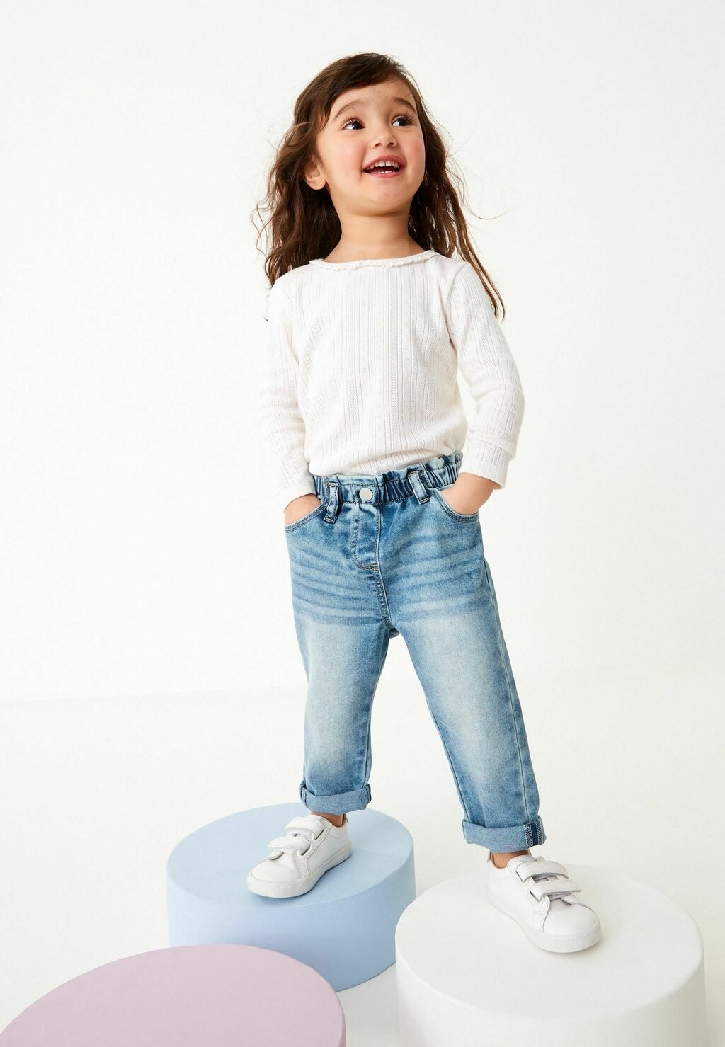 Джинсы свободного кроя MOM STANDARD Next, цвет denim mid wash — фото 2