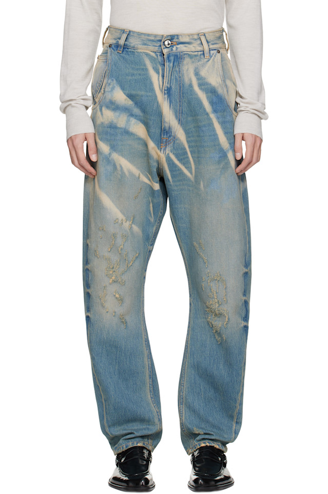 

Джинсы с пряжкой на спине Vivienne Westwood, синий