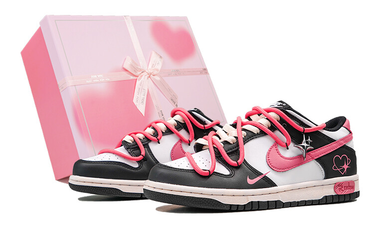 

Кроссовки Nike Dunk Skateboard Shoes Women's Low-Top Pink, Розовый, Кроссовки Nike Dunk Skateboard Shoes Women's Low-Top Pink