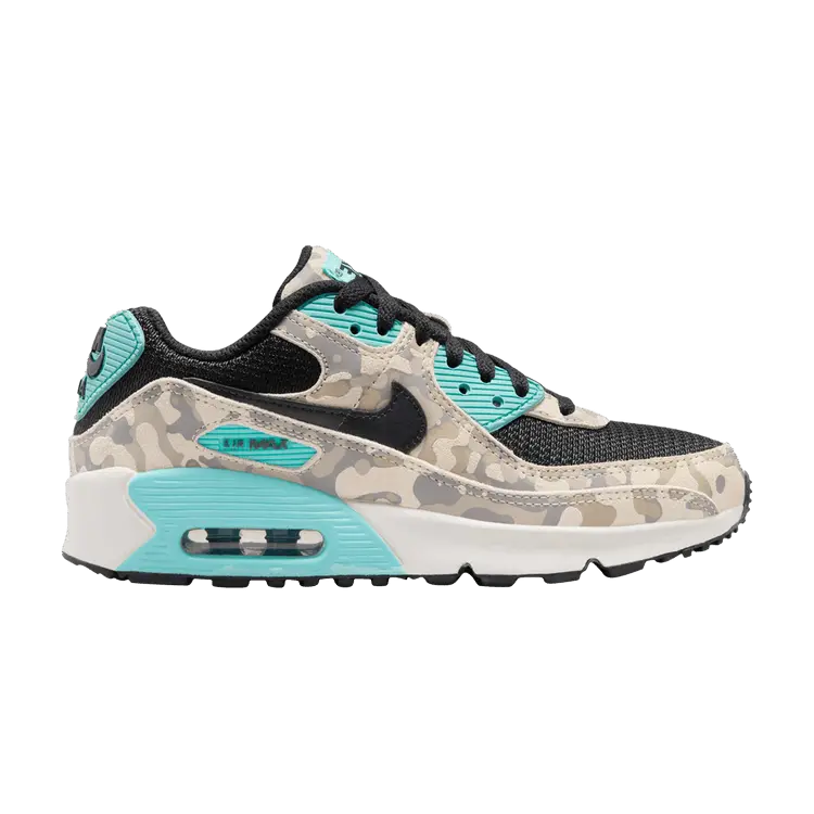 

Кроссовки Nike Air Max 90 GS 'Camo Pack - Aurora Green', кремовый