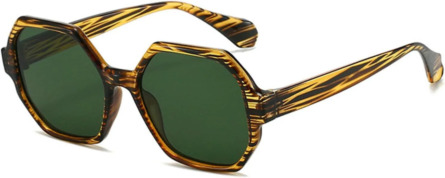 

Винтажные солнцезащитные очки Helena Polygon Square для женщин и мужчин, модные, черные и синие, в стиле Y2K, геометрические, женские, дорожные, UV400, C6