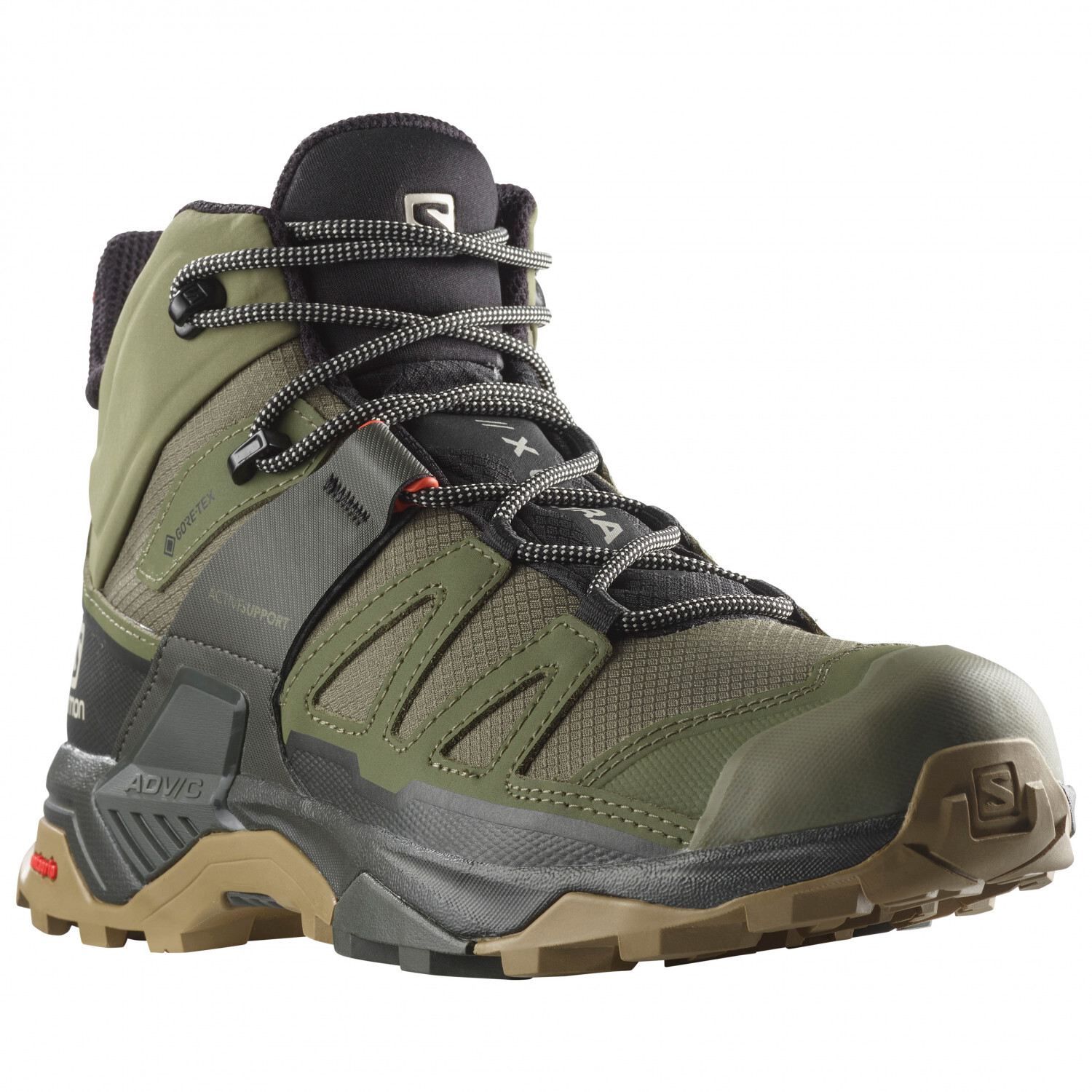 

Ботинки для прогулки Salomon X Ultra 4 Mid GTX, цвет Deep Lichen Green/Peat/Kelp