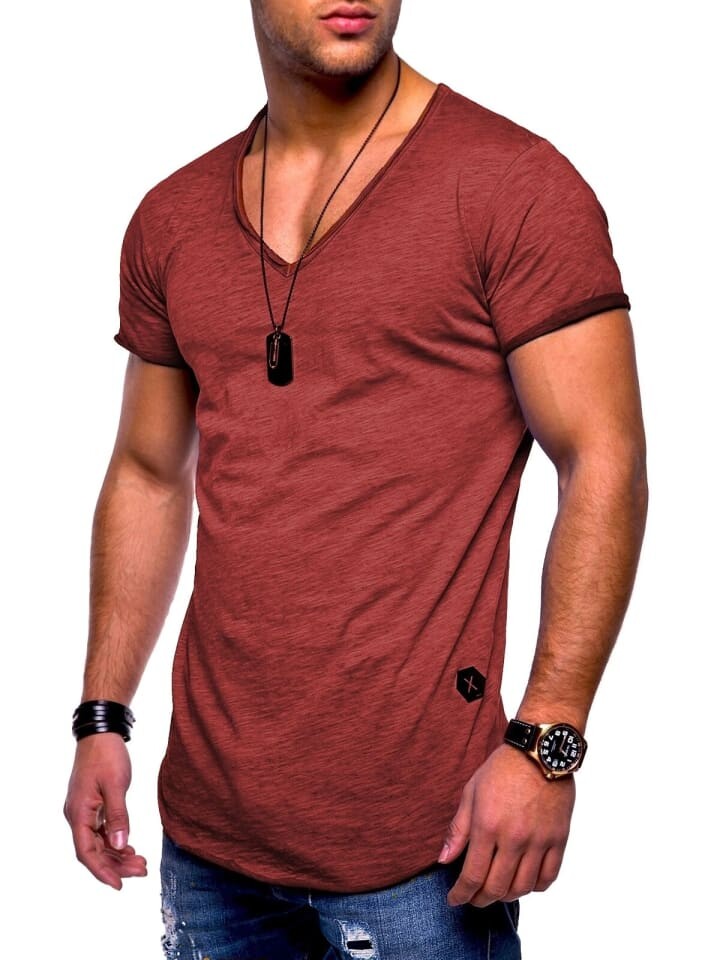 

Футболка behype, цвет bordeaux (wash)