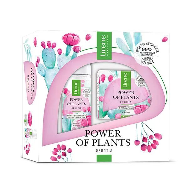 

Очищающее средство+Выпрямляющий крем Power Of Plants Opuntia Lirene, 2 UD