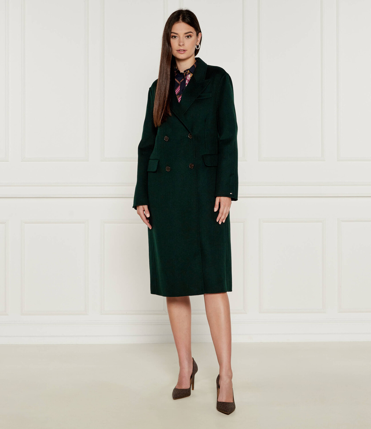 

Шерстяное пальто Tommy Hilfiger, цвет verde bottiglia