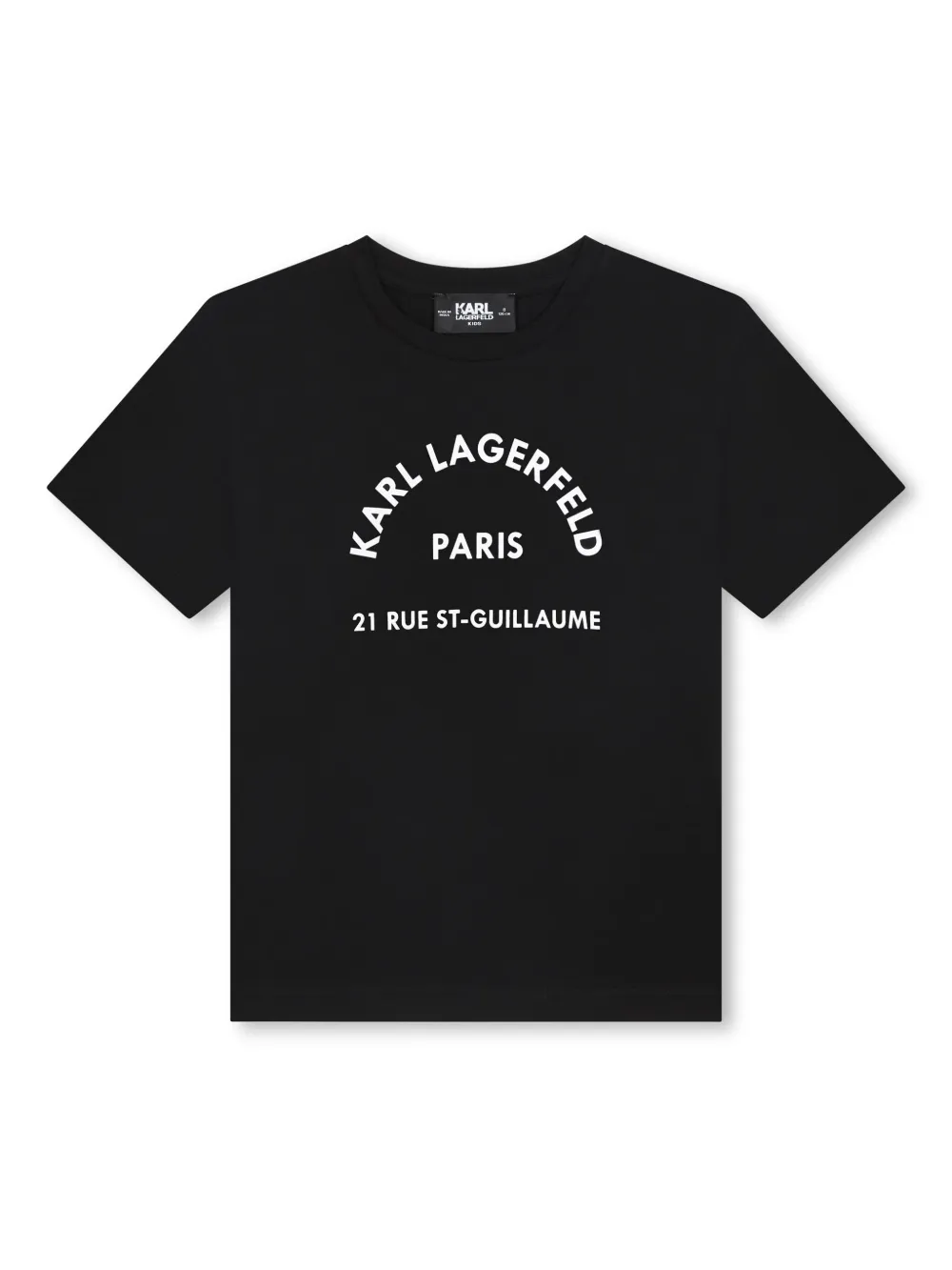 

Футболка с логотипом KARL LAGERFELD KIDS, черный