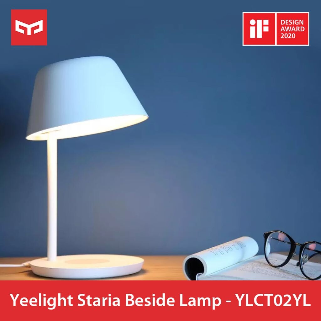 

Прикроватная лампа Xiaomi Yeelight Staria YLCT02YL 2700K-6500K Ночной светильник для домашнего офиса Рабочая лампа Управление через приложение Голосовой помощник Настольная лампа Работа с Google Alexa Siri 100-240 В