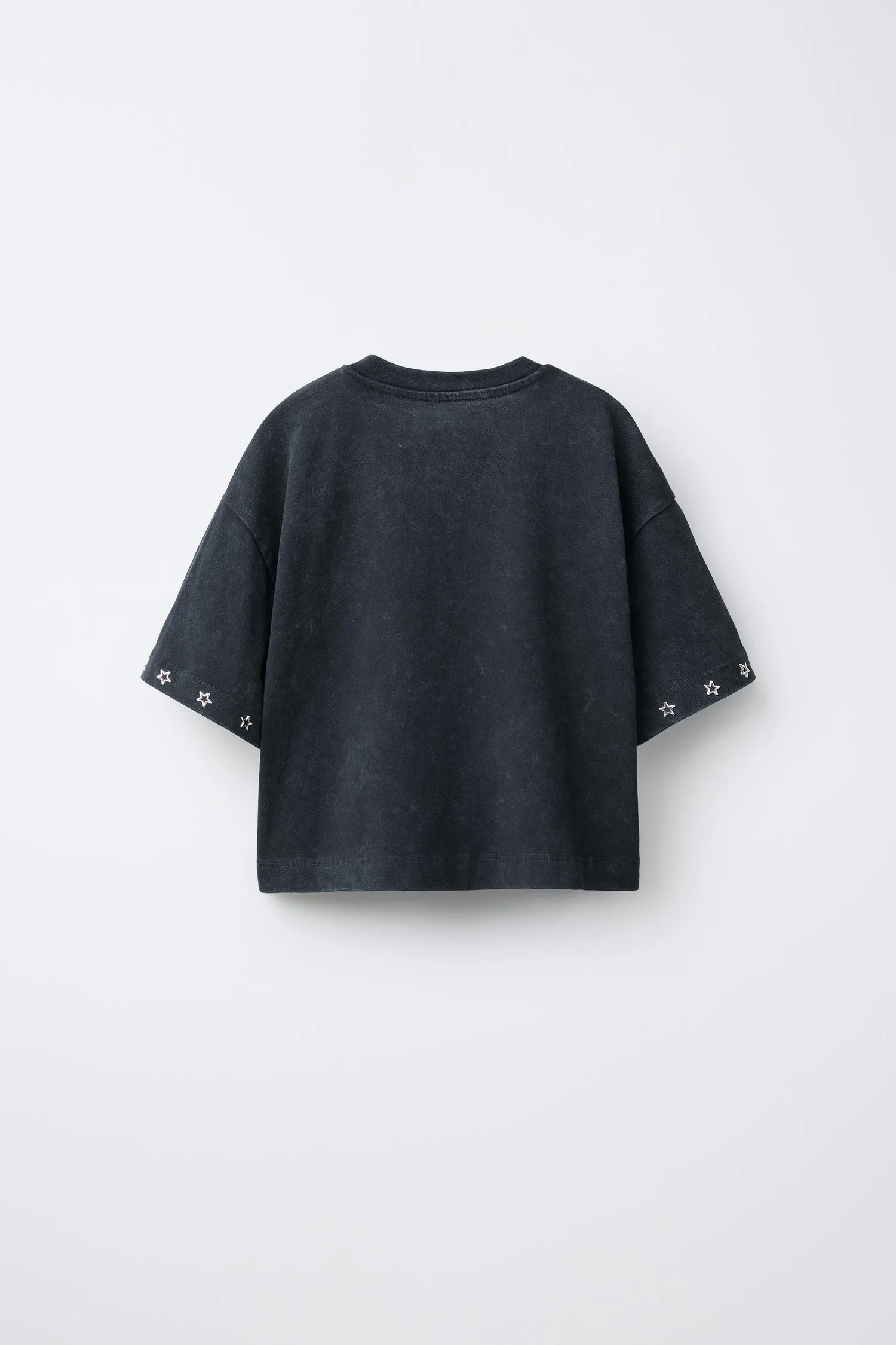 Футболка stars shimmer Zara, черный — фото 2