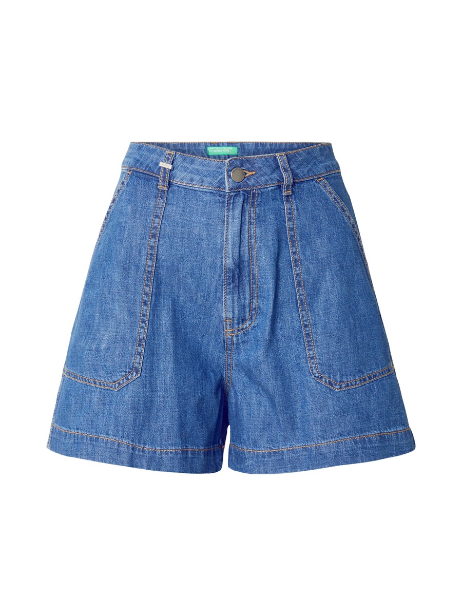

Джинсовые шорты UNITED COLORS OF BENETTON Loose fit Jeans, синий деним