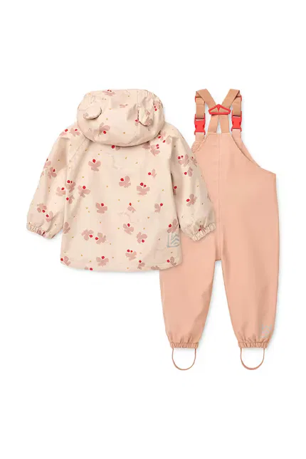 Куртка и брюки детские дождевик Manu Rainwear Set Liewood, розовый — фото 2
