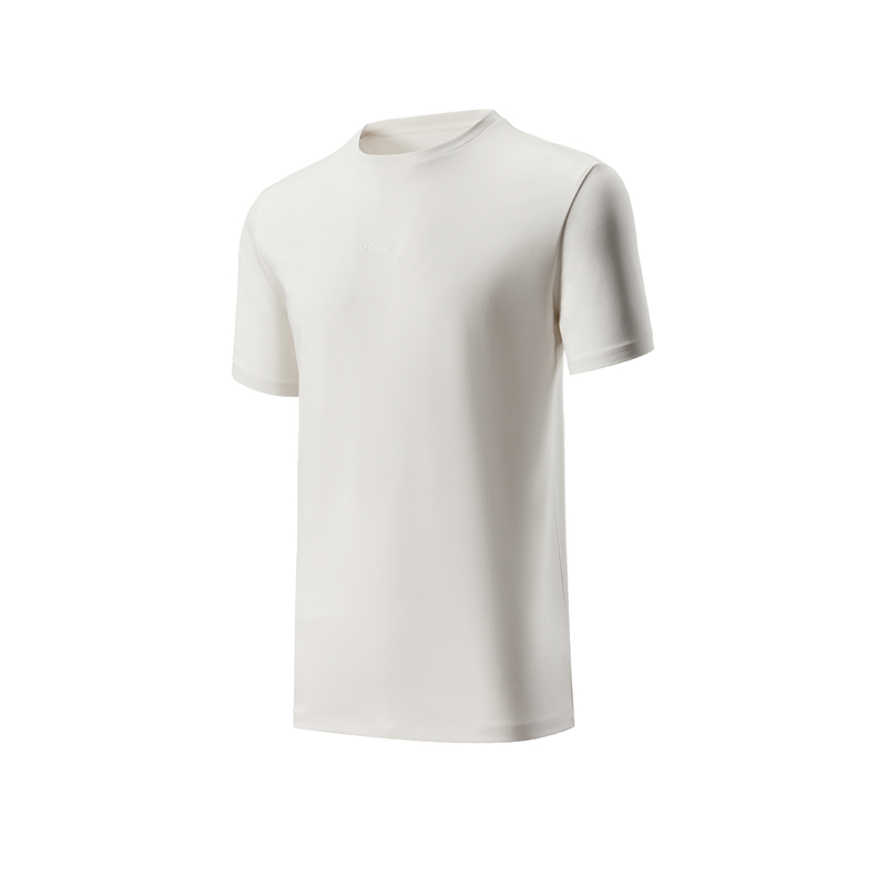 

Ecco Футболка мужская белая с круглым вырезом Moderate