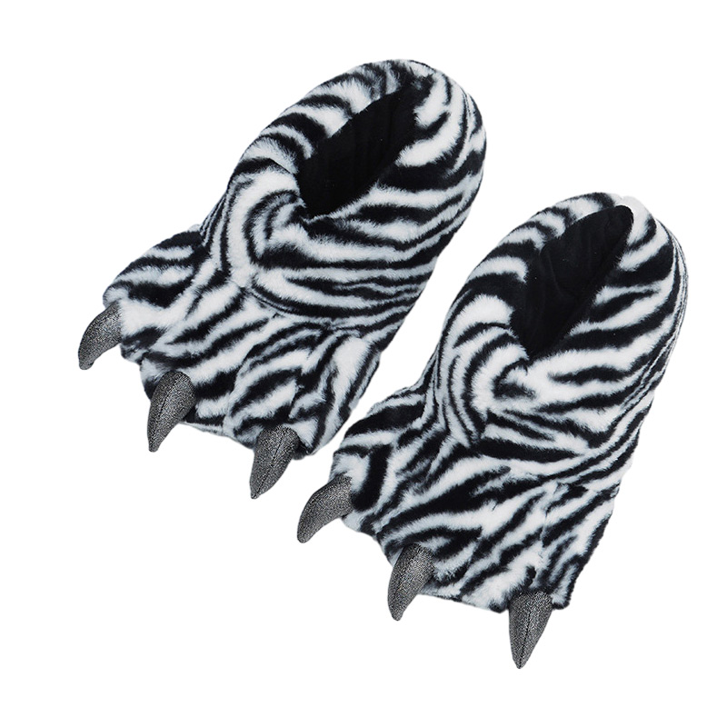 Домашние хлопковые тапочки Xiaomian, female tiger striped claws — фото 4