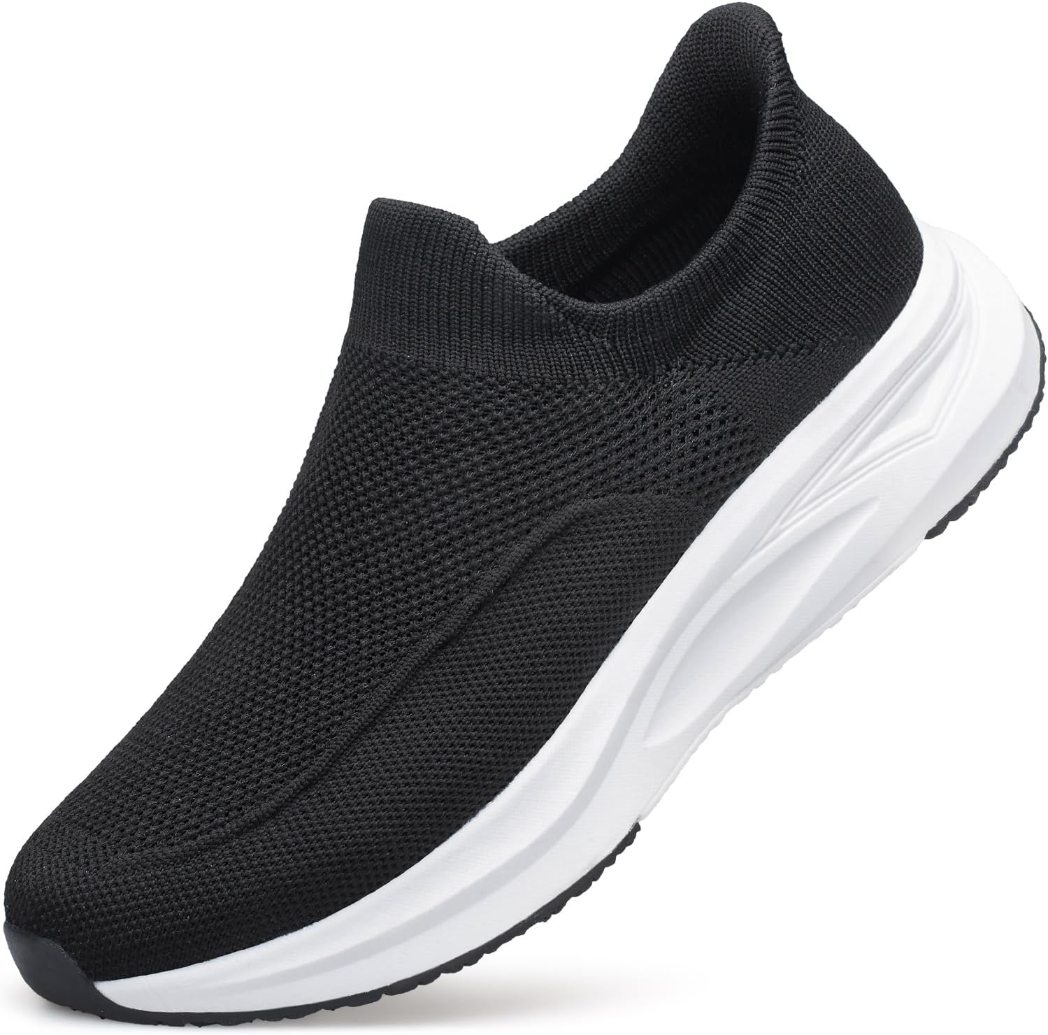 

Мужские кроссовки для ходьбы без шнурков, нескользящие, легкие и удобные для тренировок и тенниса Yhoon, черный