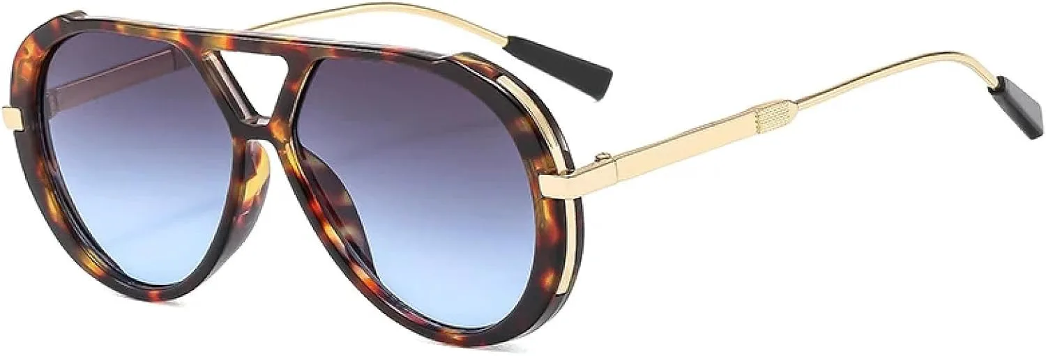 

Солнцезащитные очки с защитой от УФ-излучения UV400 для женщин и мужчин | Градиентные линзы | Для занятий спортом на открытом воздухе DSVIGF, Leopard Grey Blue