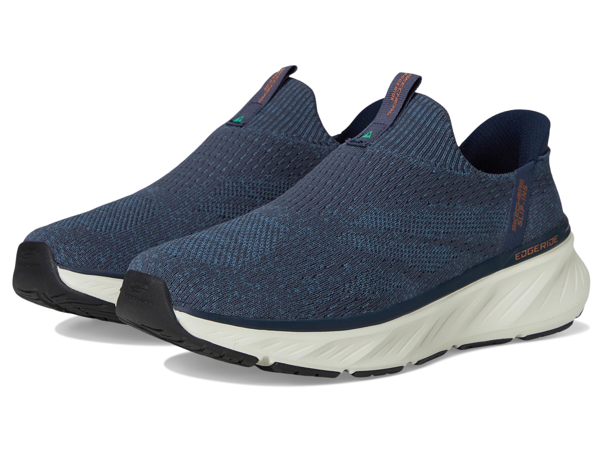 

Кроссовки SKECHERS Edgeride Commissioner Hands Free Slip-In, Navy/Orange