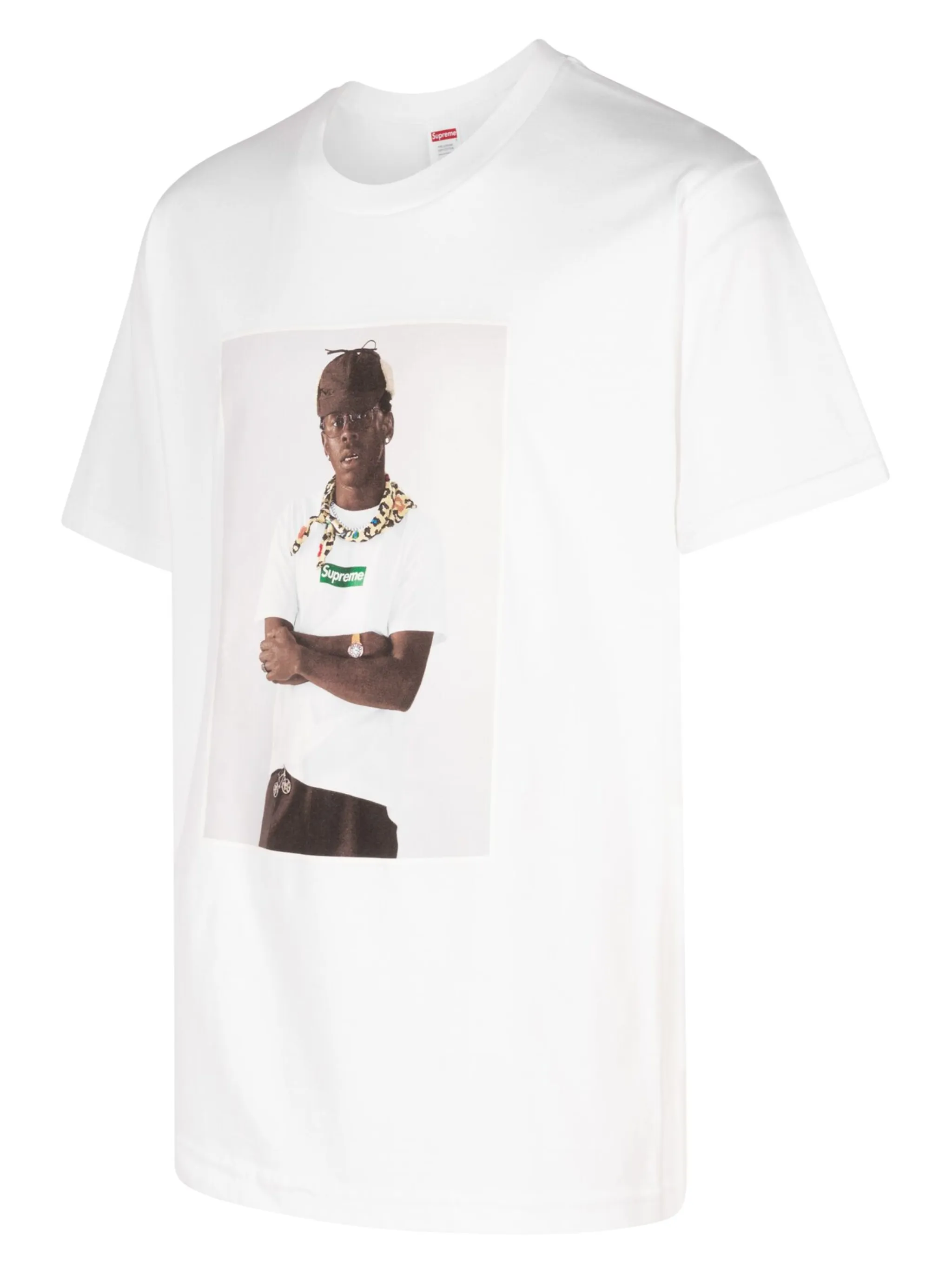 Футболка с принтом из коллаборации с Tyler The Creator Supreme, белый — фото 3