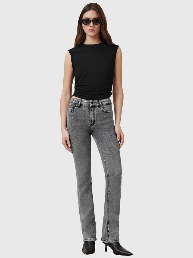 Топ-майка из органического хлопка West с добавлением модала AllSaints, Black — фото 3