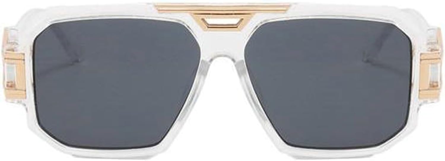 

Солнцезащитные очки Willochra Retro Oversized Pilot для мужчин и женщин, модные винтажные, с двойной перемычкой, квадратной формы, дизайнерские солнцезащитные очки, C4