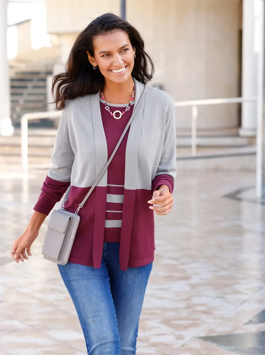 

Кардиган в стиле casual Casual Looks, серый