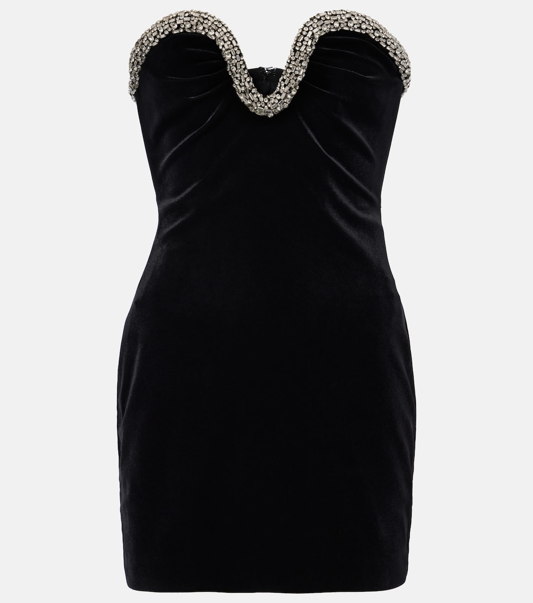

Платье-корсет из бархата с декоративными элементами Roland Mouret, черный