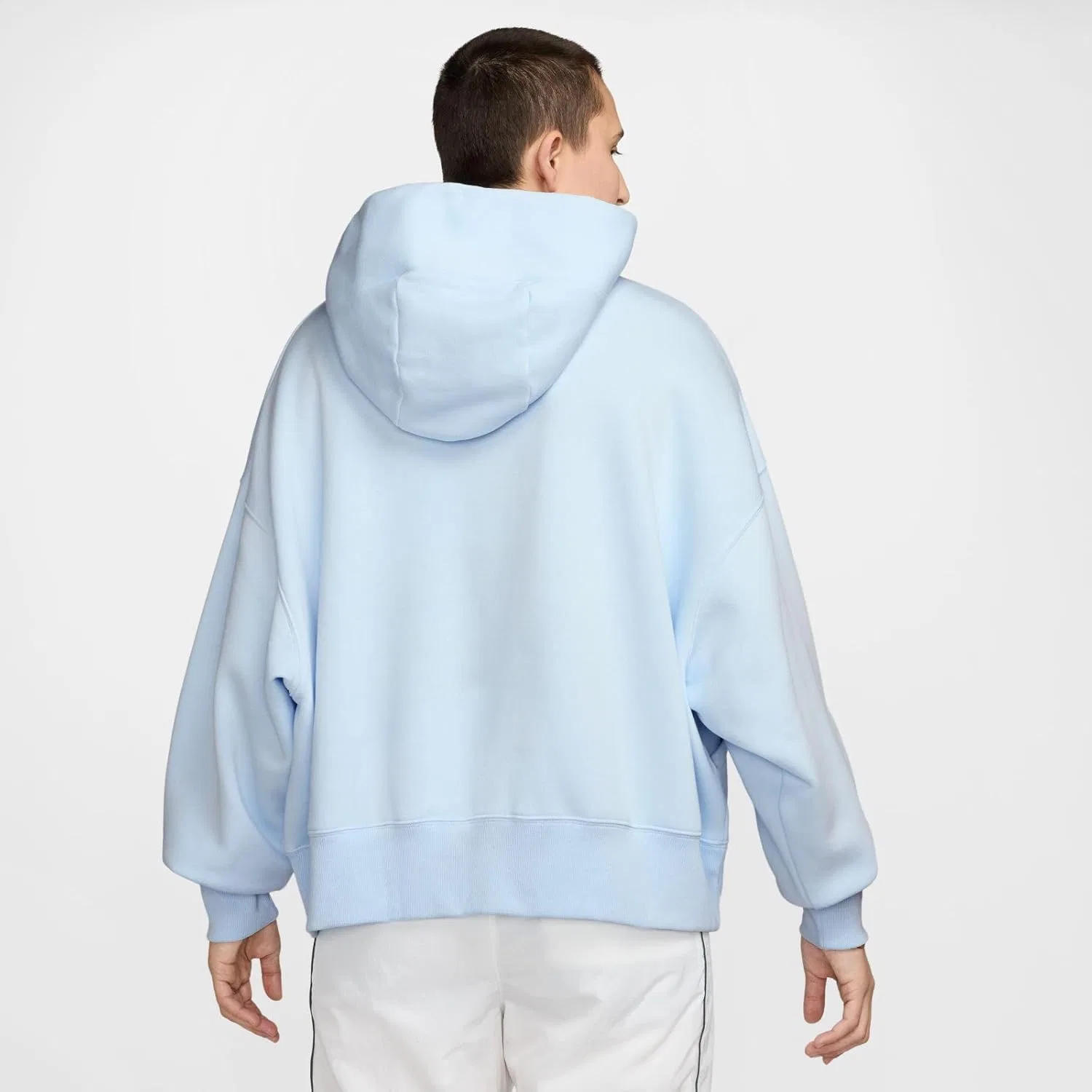 Толстовка женская Nike W Nsw Phnx Flc Oos Po Hoodie, Blue Tint/Sail — фото 2