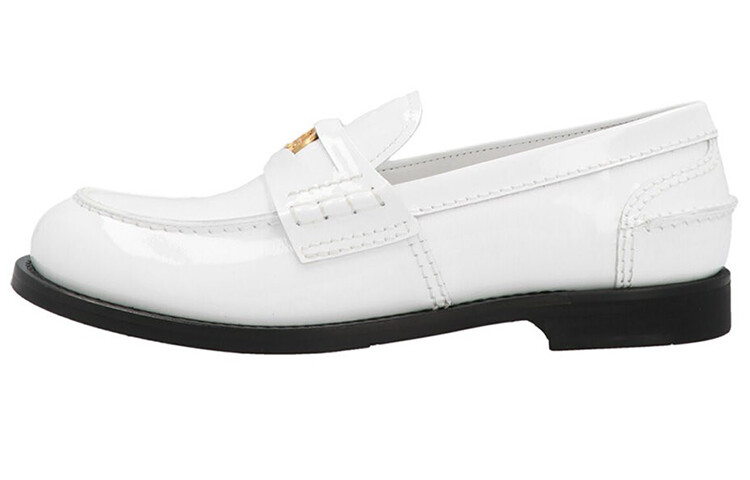 Пенни Женские повседневные туфли женские белые Miu Miu