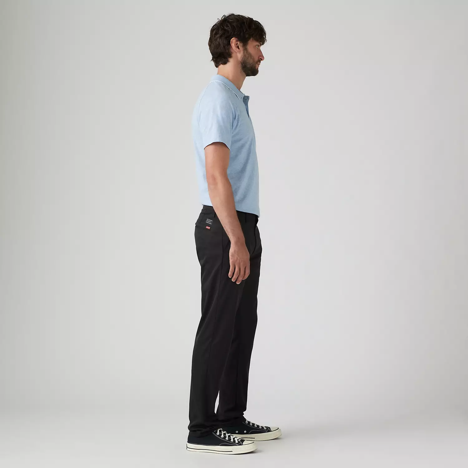 Мужские брюки Levi's XX Chino Standard Taper Tech+, цвет Meteorite - Black — фото 4