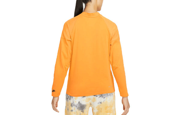 Футболка (WMNS) Nike Sportswear Dri-FIT ADV Tech Pack Solid Color Breathable Half Turtleneck Long Sleeves Yellow T-Shirt, желтый — фото 2