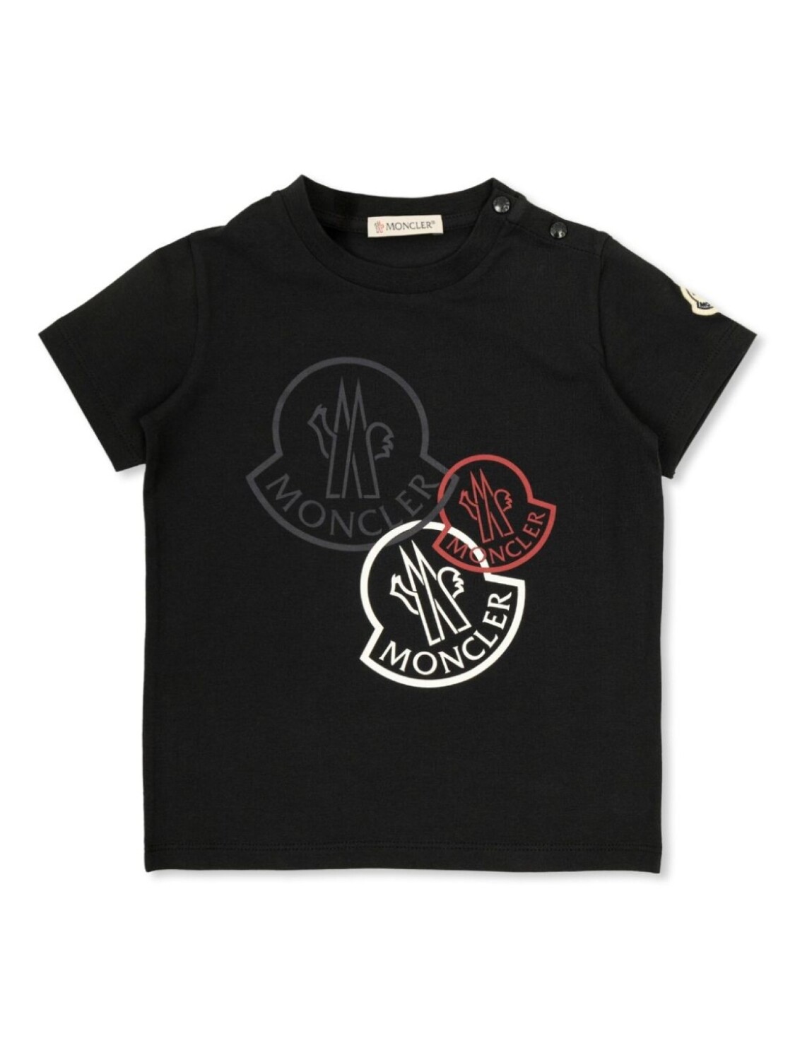 

Moncler Enfant футболка с логотипом, черный