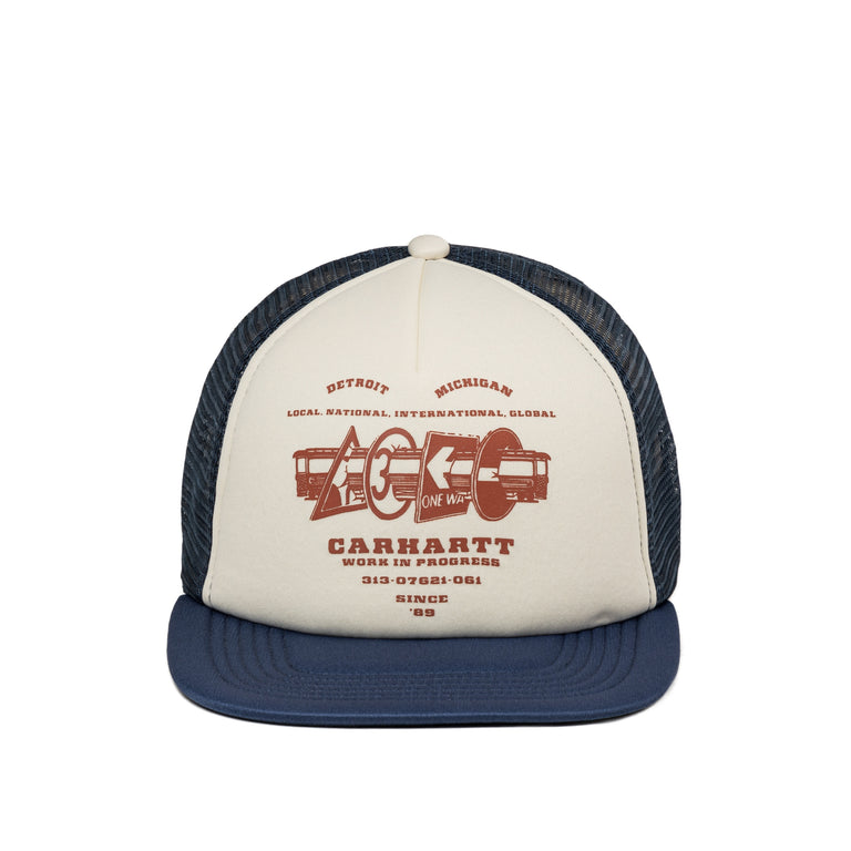 

Бейсболка runaway trucker cap Carhartt Wip, синий