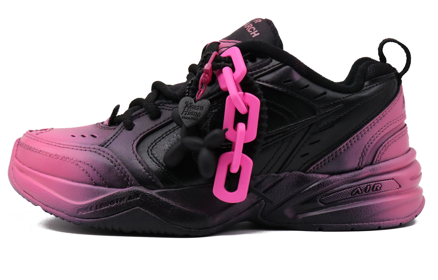 

Кроссовки Air Monarch 4 Chunky унисекс с низким верхом розового цвета Nike, черный/розовый