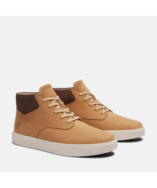 Мужские кроссовки Timberland Emerson Street Mid тёмно-бежевые — фото 3