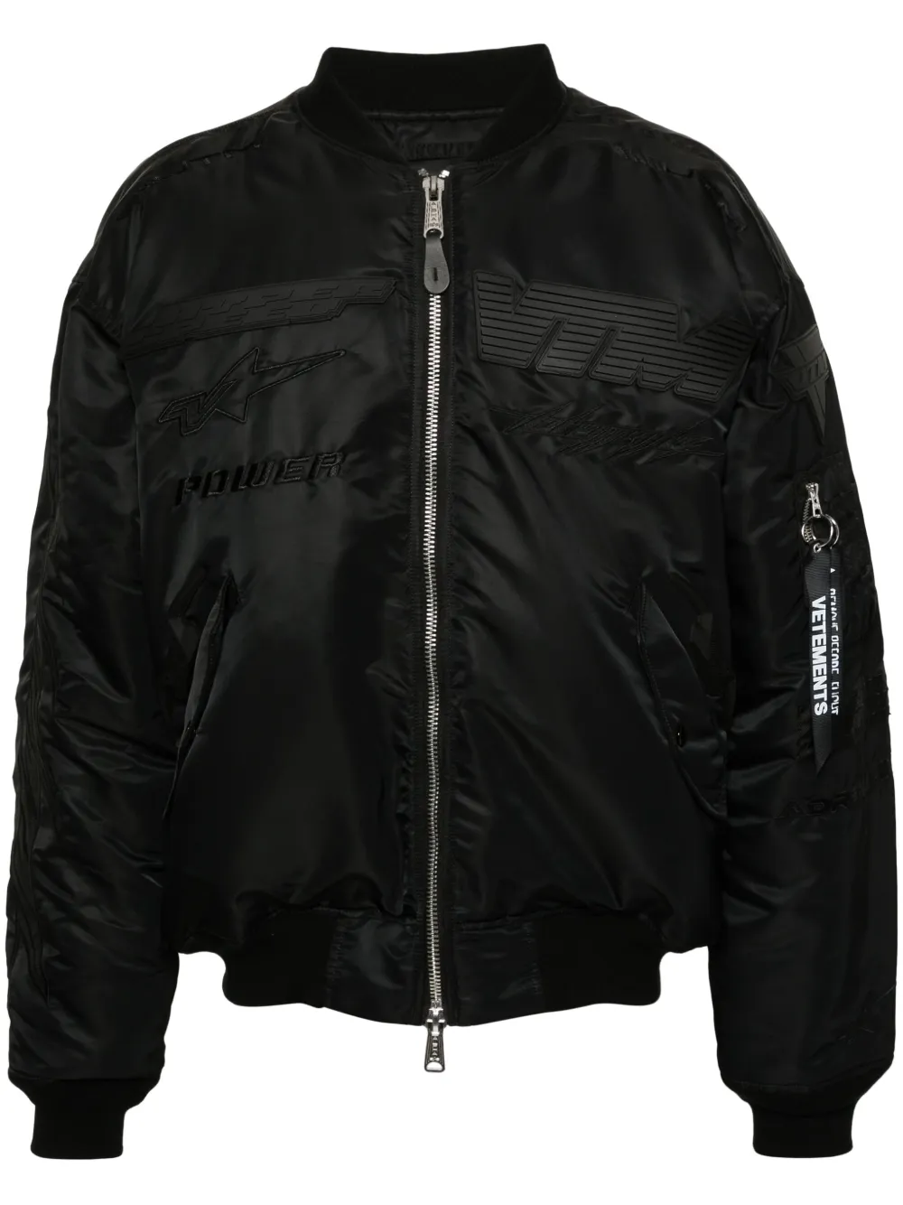 

Бомбер Blackout Racing VETEMENTS, черный