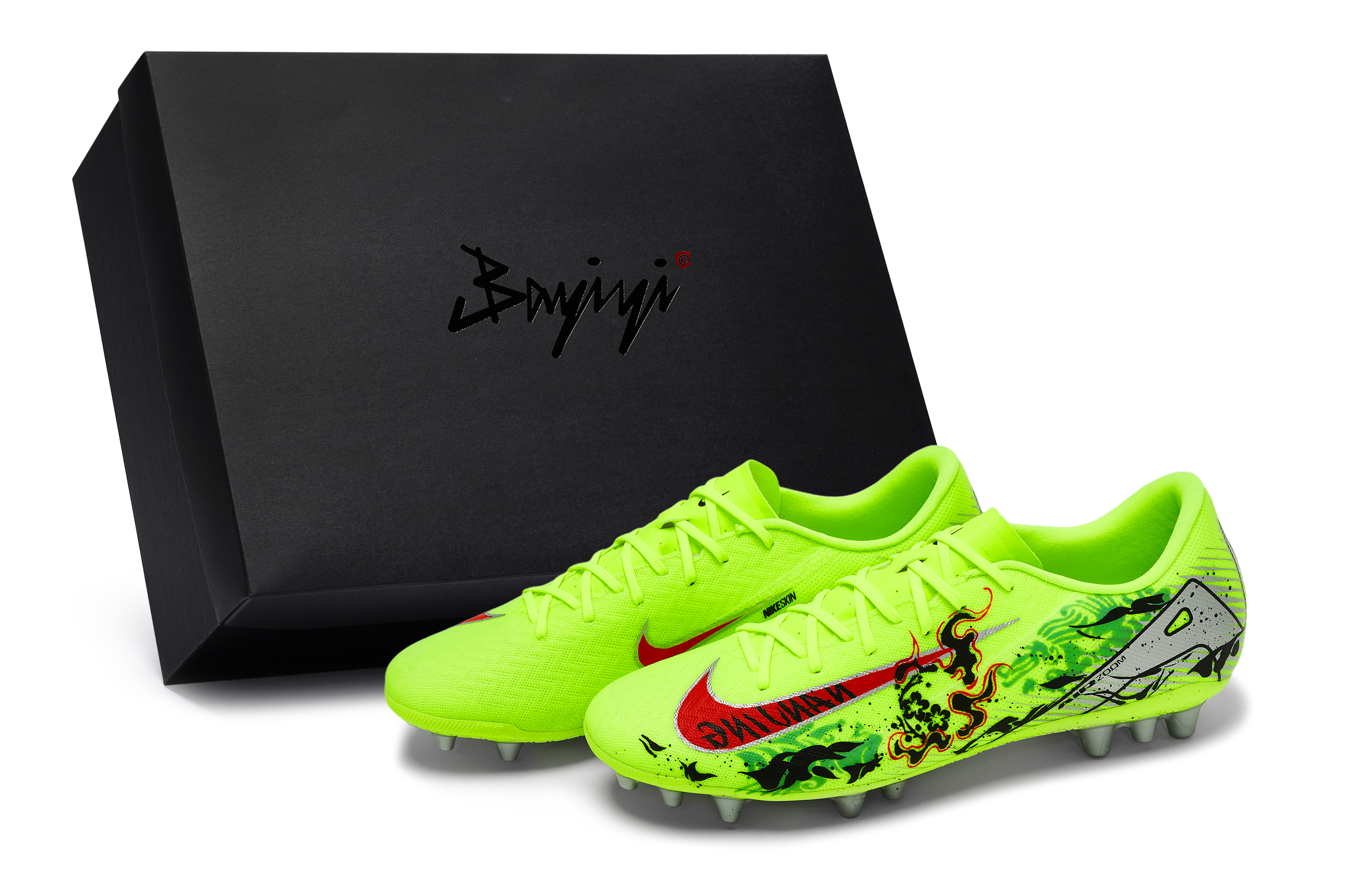 Nike Футбольные бутсы Mercurial Vapor 16, устойчивые к истиранию, унисекс, черные, красные, зеленые, серебристые